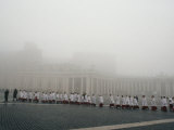 Altar Boys Cross St. Peter's Square on Epithany Morning, St. Peter's Square, Vatican City