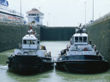 Buy Lock and Tugboats, Panama Canal at AllPosters.com