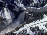 Buy Aerial View of Yellowstone Falls, MT at AllPosters.com