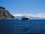 View of a Ship on the Waters of the Galapagos Islands