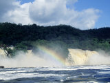 Sunlight Caught in Sapo Falls, Canaima, Venezuela
