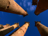 Columns at Temple of Artemis, Jerash, Jordan
