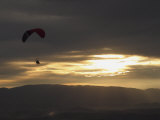 Buy A Botanist Flies over a Field in a Powered Paraglider at AllPosters.com