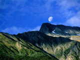 Moonrise Over Mt. Broome, Mt. Aspiring National Park, Otago, New Zealand