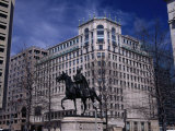 Buy Equestrian Statue of General John J. Pershing on Pershing Square, Washington DC, USA at AllPosters.com
