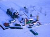 Buy Farm Yard and Buildings Blanketed in Heavy Snow, Near Stratford, Ontario, Canada at AllPosters.com