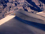 Buy Hiker Walking on Ridge of Eureka Sand Dunes, Death Valley National Park, USA at AllPosters.com