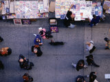 Buy Pedestrians and Sidewalk Stall, New York City, New York, USA at AllPosters.com