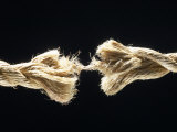 Fiber Rope Against Black Background
