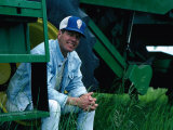 Buy Wheat Farmer Taking a Break, Calgary, Canada at AllPosters.com