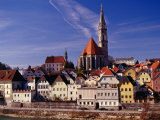 Buy Stadtpfarrkirche (Parish Church) and Town on Enns River, Steyr, Austria at AllPosters.com