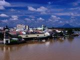 Kuching Cityscape on South Bank of Sungai Sarawak., Kuching, Sarawak, Malaysia