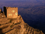Ruined Building on Hilltop Overlooking Valley, Shihara, Yemen