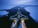 Buy The Bridge of the Icebreaker Nathaniel B. Palmer as it Sails up an Open Lead at AllPosters.com