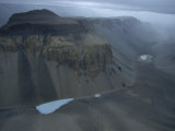 Aerial View Overlooking Don Juan Pond and the Wright Valley, Antarctica