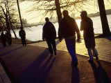 Buy People Walking by River at AllPosters.com