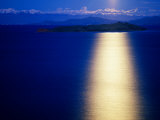 Buy Moon Glow Over Island, Seen from Isla Del Sol, Bolivia at AllPosters.com