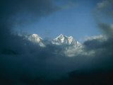 Buy Mount Everest (Left) and Mount Lhotse (Right) Almost Obscured by Clouds at AllPosters.com