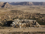 Aerial View of Shibam with its Many Mud-Brick Skyscrapers, Some of Which are Centuries Old