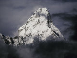 View of Ama Dablam Wreathed in Clouds