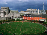 Buy The Circular Garden of Dublin Castle with Its Carved Patterns in the Grass, Dublin, Ireland at AllPosters.com