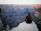 Buy A Woman Looks out over the Spectacular Canyon Scenery at AllPosters.com