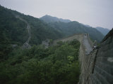 An Elevated View of Part of the Great Wall of China