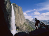 Buy Hiker Viewing Yosemite Falls at AllPosters.com