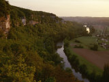 A View of the Vezere River Valley and the Cliffs of Les Eyzies