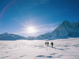 Skiers Approaching Mount Tyree