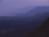 Twilight View of Lake Manyara in Tanzanias Great Rift Valley