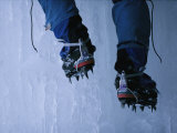 Close View of Crampons Used for Ice Climbing