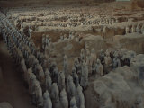 Buy Terra-Cotta Army near 2,200-year-old Tomb of China's 1st Emperor, Qin Shi Huang, near City of Xian at AllPosters.com