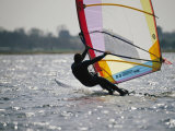 A Windsurfer Catches a Ride off the Coast of Massachusetts