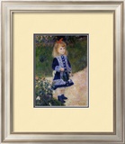 Girl With Watering Can Framed Art Print
