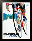 Michelin, Elan Bicycle Tire Framed Art Print