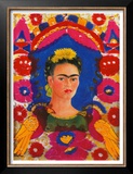 Self-Portrait with Flowers
