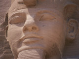 A Close View of the Carved Face of Ramses Ii