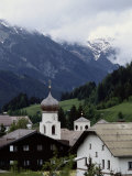 A View from the Orient Express of a Picturesque Alpine Town