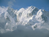 View of the Karakoram Ranges Snow-Covered K6 after a Storm
