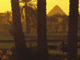 Scenic with Silhouette of Step Pyramid of Djoser
