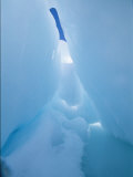 A Small Sliver of Sky Visible from Inside an Ice Cave