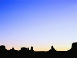 Sunset Over Rock Formations Monument Valley, Utah, USA