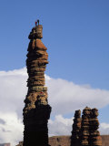 Climbers High Atop Monument Basins Pixie Stick