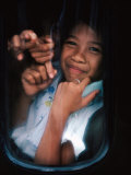 Buy Young Balinese Boys Packed into the Rear of the Car Returning Home After Dance Practice, Indonesia at AllPosters.com