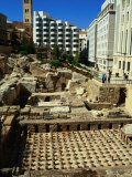 Roman Baths Uncovered During Excavations, Beirut, Lebanon
