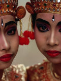 Buy Twin Sisters in Legong Costumes Make a Perfect Matched Pair, Indonesia at AllPosters.com