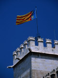 Buy Flag Flies Over the 15th Century Lonja Silk and Commodity Market, Valencia, Spain at AllPosters.com