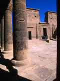 Outer Temple Court at 3Rd Century BC Temple of Philae, Aswan, Egypt