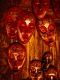 Painted Masks for Sale in the Village of Karang Bayan, Lombok, West Nusa Tenggara, Indonesia